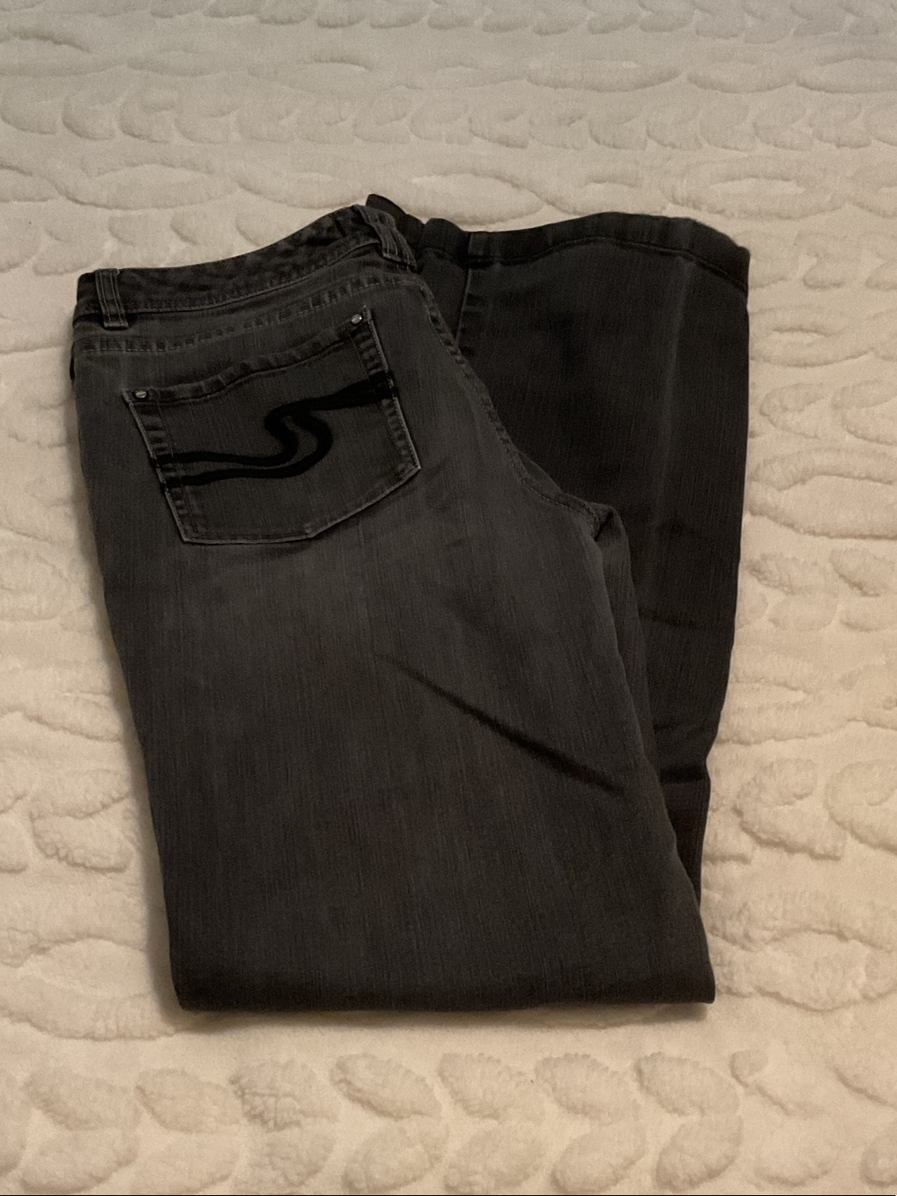 White House Black Market Men's Charcoal Bootcut Jeans